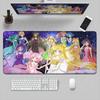 Kawaii Girl Locking Edge Office Desktop Mat Computer Carpet XXL Sailor Moon Washable Mousepad Gaming Laptop Keyboard Accessories