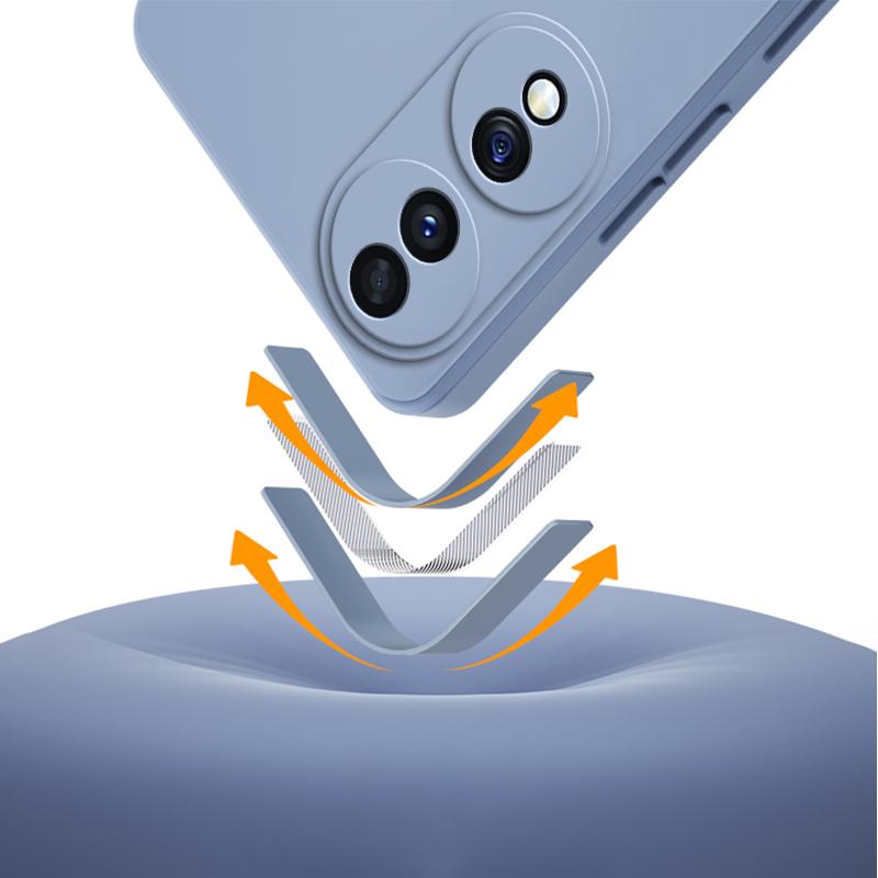 Quadratische Flüssigsilikonhülle für Honor 50 60 70 Pro Plus SE, weiche Telefonabdeckungen, Honor50, Honor60, Honor70, stoßfestes Gehäuse