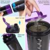 Shaker de 3 Camadas Garrafa Shaker para Pó de Proteína com Bola de Aço Copo Misturador de Plástico Academia Fitness Esporte Copo para Shakes de Whey Garrafa para Exercício