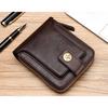 Portfel męski retro skórzany portfel męski wielofunkcyjny do przechowywania zamek błyskawiczny portmonetka na monety o dużej pojemności portfele etui na karty kredytowe torby