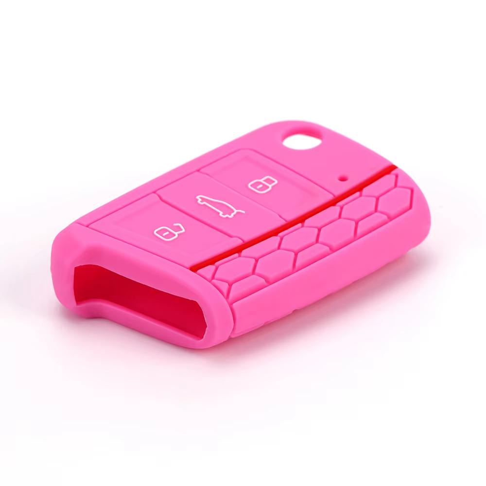 Car Key Cover Case Silicone Shell For VW Golf 7 MK7 VII Tiguan Polo Skoda Octavia A7 Kodiaq Seat Ateca Leon