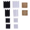 5Pcs For Raspberry Pi 2/3/4 3B+ 4B Aluminum Heatsink Radiator Cooler Kit