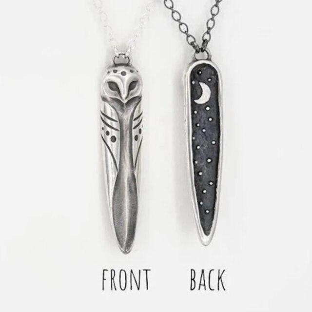 

Креативная ретро-мода сова-амбар, звезда, луна, кулон, ожерелье, пара, женская ключица, орел, цепочка, ювелирные изделия, аксессуары для вечеринки, подарок серебряный