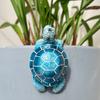 1Pc Little Turtle Resin Ornament, Coastal Home Theme, Christmas Gift for Mom Turtle Statue Decorative Craft, Coastal Beach Decoration