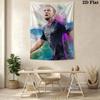 Harry Kane King  Wall Hanging Printed Fabric Blanket Decorative Tapestries for Bedroom Living Room Home Decor