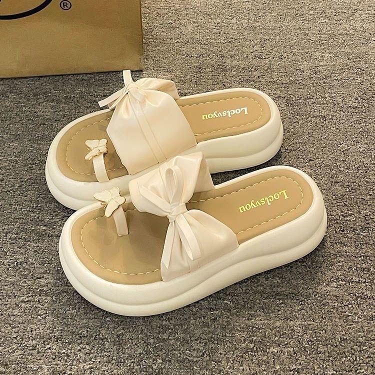 Guochao Popular Sandals Women's 2024 New Summer Wear High-end Roman Shoes Platform Muffin Casual Beach Shoes