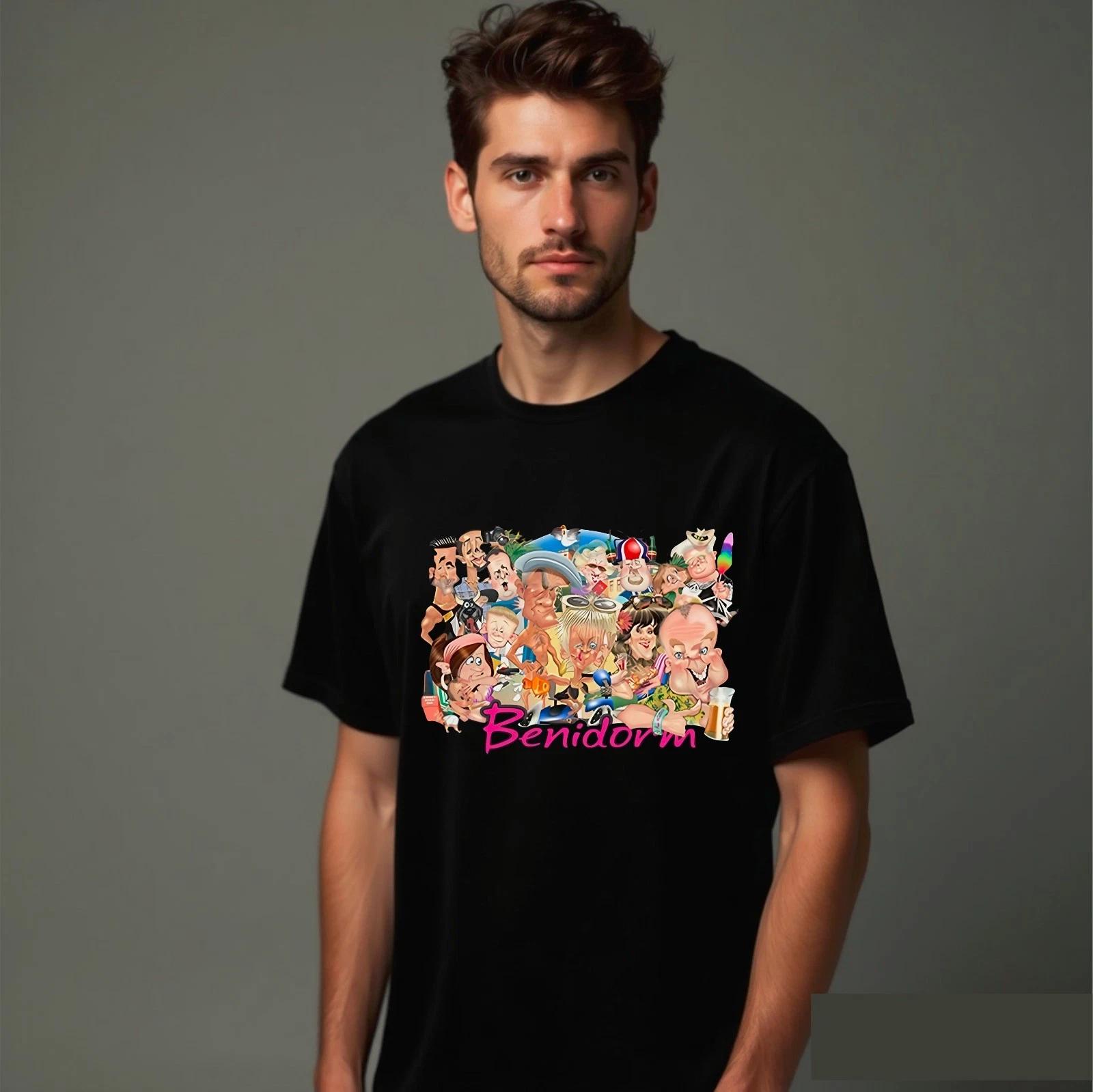 Benidorm Cartoon Adults T-Shirt, Funny TV Show Fun Unisex Gift Tee Top 3XL