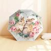 1pc Rabbits, Flowers Print Umbrella , Multi-functional Umbrellafor Men & Women, Valentine's Day Anniversary Gift0818114