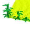 Locking creative Blocks MOC Parts Plant Tree Leaf Flower Rockery Building Block Coconut Tree Leaves 30176 3741 32607 For Friend