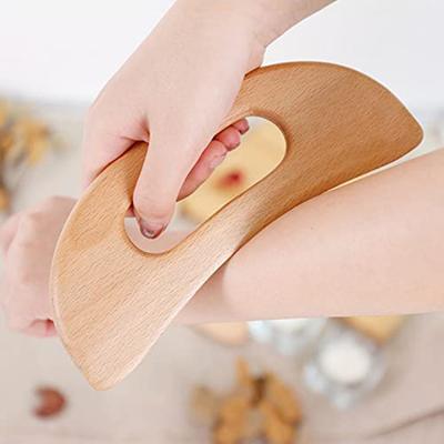 Herramientas para Raspar el Cuerpo Masajeadores de Madera Herramientas de Masaje para Raspar Raspado Muscular Herramienta de Madera Gua Sha para Raspar Tabla de Raspado Herramienta de Masaje Adelgazante