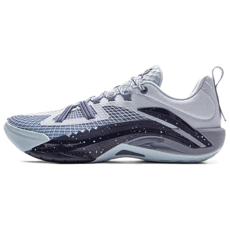 New LiNing Defeat Wu Guerrilla 1 Super V2 Shock Absorbers Rebound Low top Basketball Shoes Men's Cloud Blue ABFV021-2
