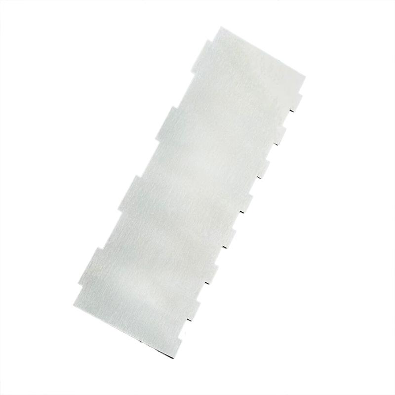 Stainless Steel Cake Scraper - Large Double Sided Patterned Stripe Edge Smoother Scraper Metal Pastry Cutter