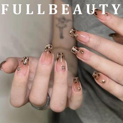 24pcs Detachable Ballerina False Nails Wearable Fake Nails Full Cover Long Nail Tips Manicure Tool Press On Nails