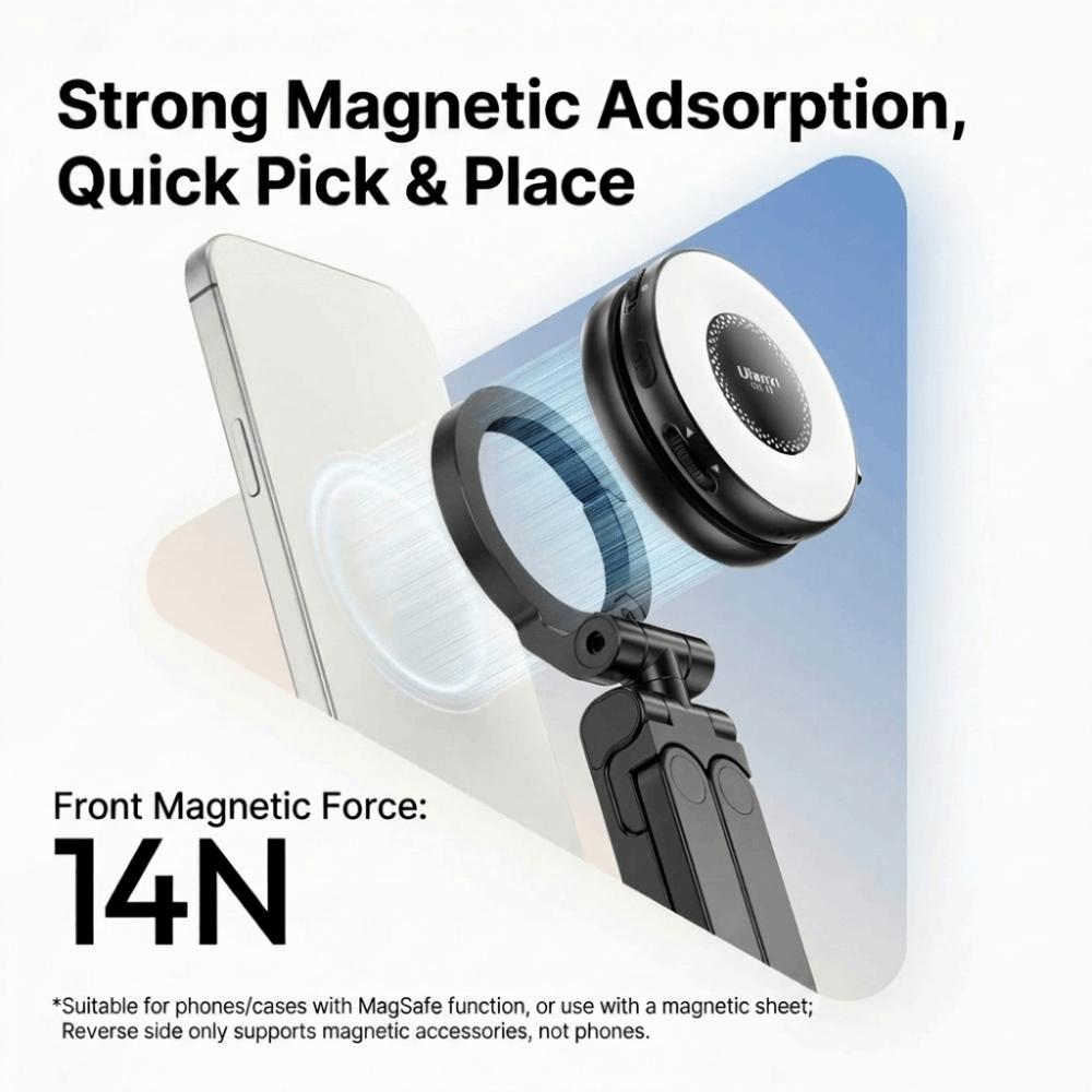 Rotating Magnetic Phone Holder Portable Tripod Mount New Desktop Clip Holder  Desktop