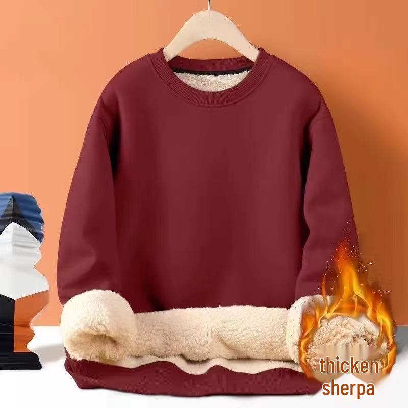 

2026 Men s Lambswool Crew Neck Warm Sweatshirt: Autumn/Winter Collection 4XL