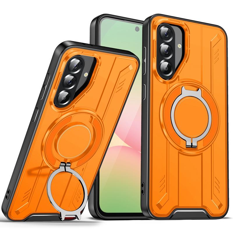 For Samsung Galaxy A56 5G Case Armor Shockproof Car Magnetic Ring Stand Cover For GalaxyA56 A56 A 56 Camera Lens Protect Funda