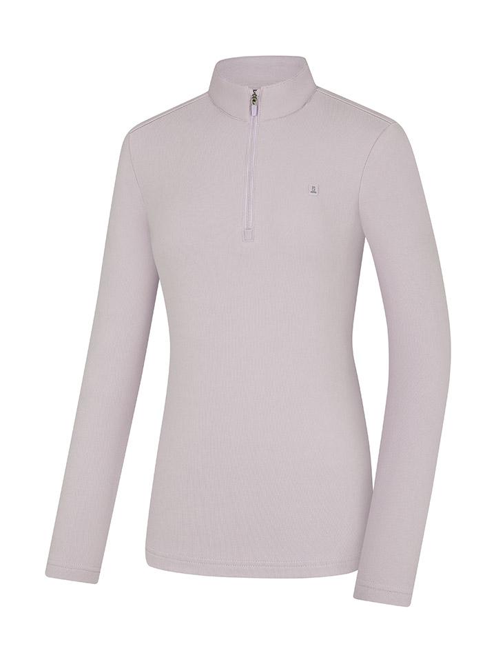 Kolon Sport Women'S Fleece-Lined Hiking Half-Zip Long Sleeve T-Shirt Oas Kut0477W