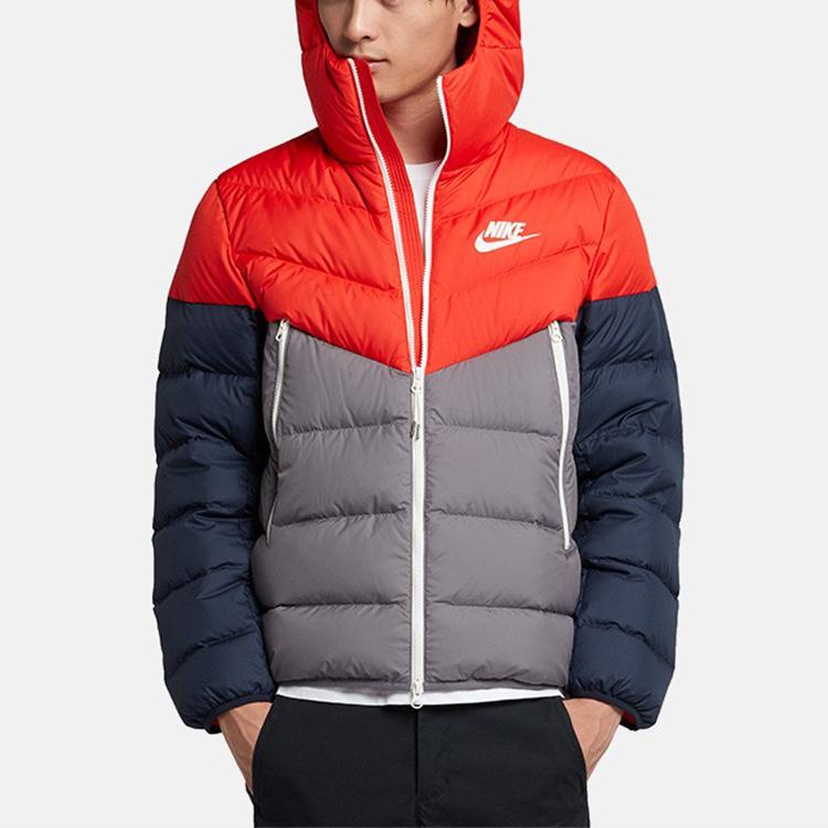 Nike Nsw Windrunner Down Fill Hooded Jacket Men Outerwear Red Blue Gray 928834-634