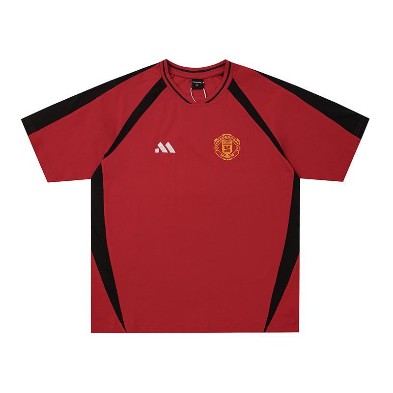 Mens Vintage American Style Soccer T-Shirt Loose Fit Short Sleeve Tee Teen Youth