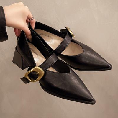 Damskie Czółenka Wiosenne Szpiczaste Mary Jane Buty dla Kobiet Casual Płytkie Wsuwane Party Szpilki Damskie Zapatos De Mujer