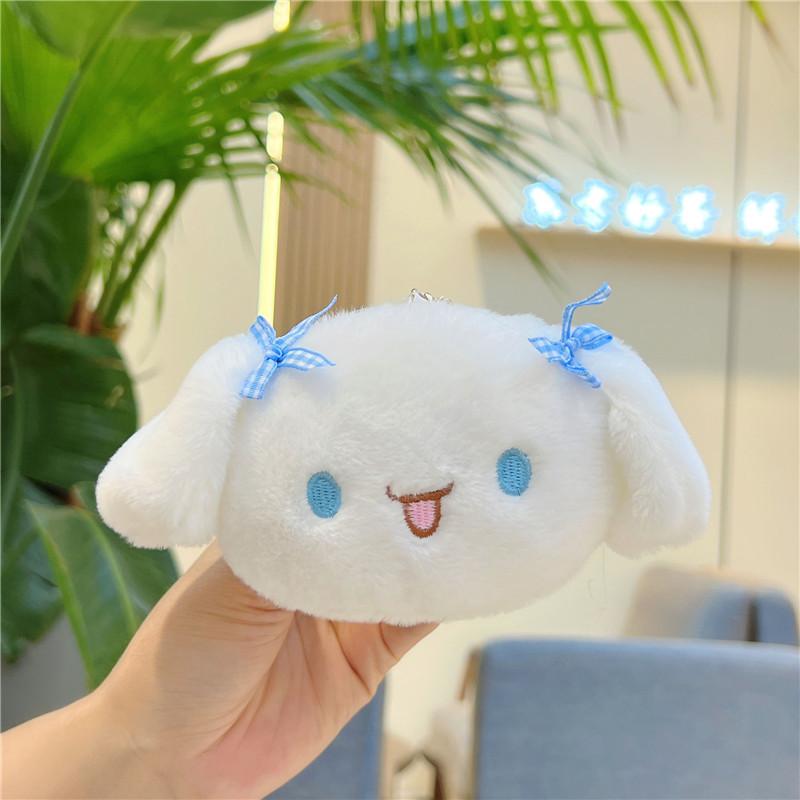 Милый брелок-кошелек-монетница с куклой Cinnamoroll, Мини-кошелек для карт, Портативная сумка-брелок для хранения, Подарок для девочек M