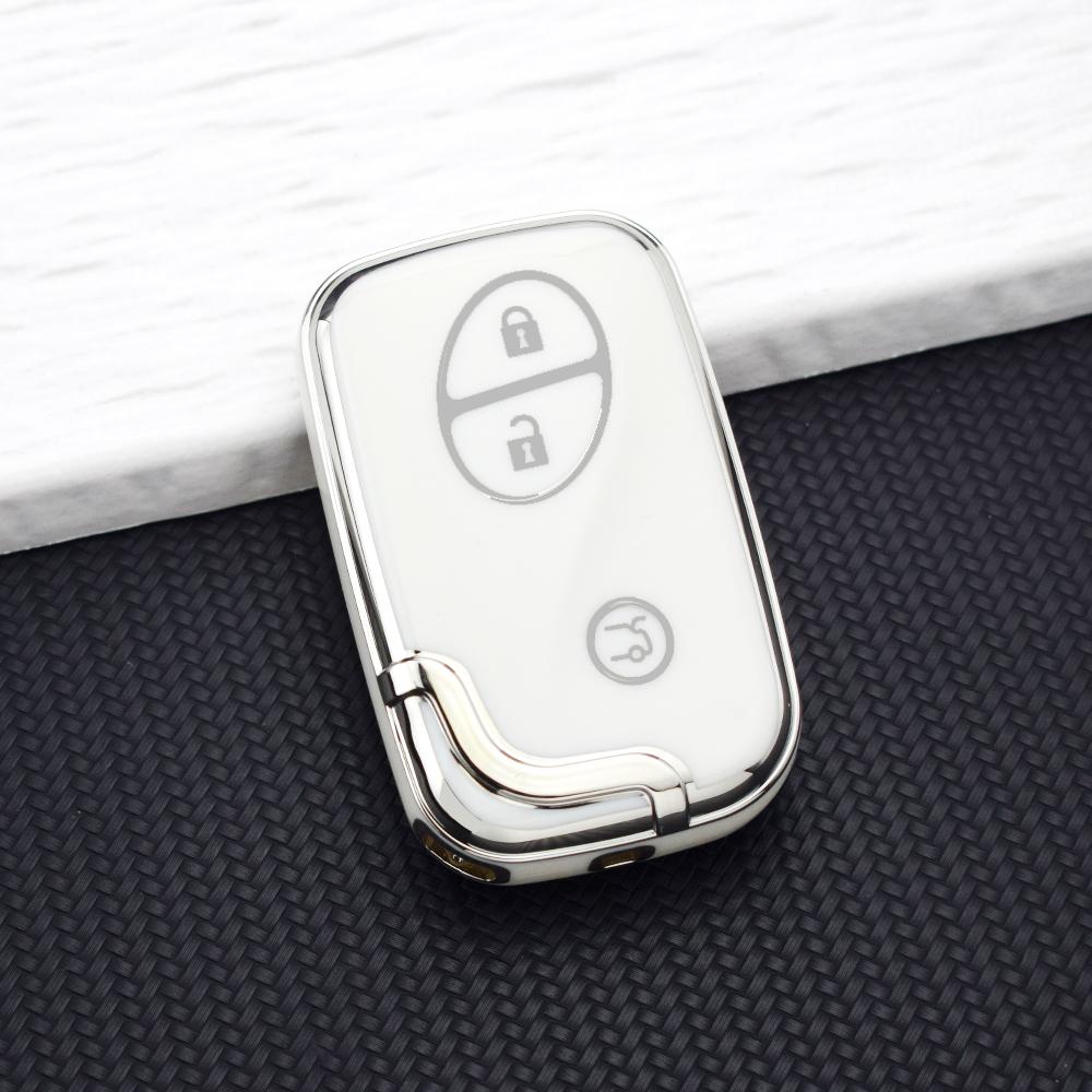 3 Buttons TPU Smart Remote Key Fob Case for Lexus IS250 CT200 CT200h RX270 RX350 RX450 Car Key Cover Holder Keychain Accessories