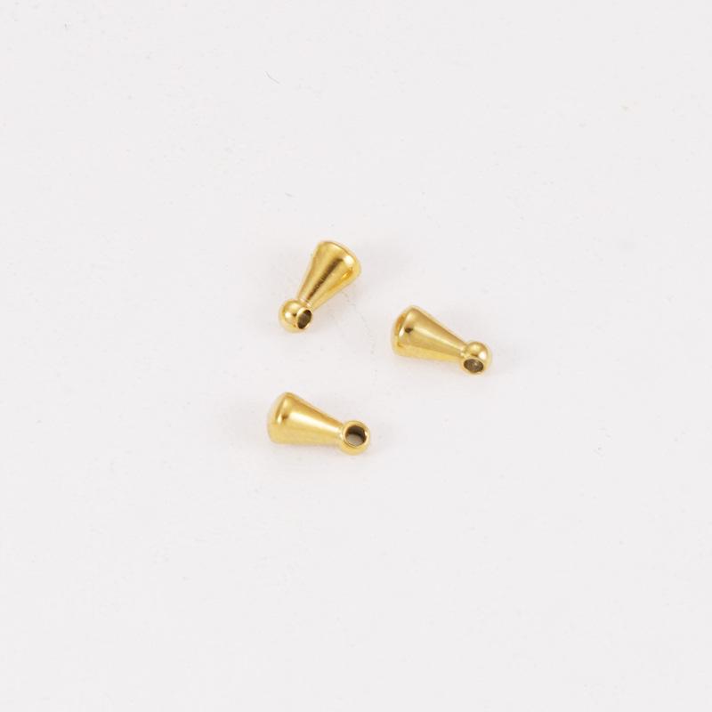 Hänge med vattendroppe i rostfritt stål: 3*6mm DIY Halsbandstillbehör