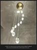 Modern Crystal Duplex Pendant Lamp for Luxury Mezzanines and Lofts