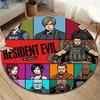 שטיח עגול Resident Evil שטיח לסלון חדר שינה ספה חדר משחקים עיצוב מחצלת רצפה מונעת החלקה