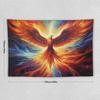 Wall Tapestry for Bedroom Majestic Fantasy Vibrant Rising Fire Bird Phoenix Flags Tapestry for Room Living Room Wall Decor Large