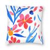 Blooming Bliss Square Pillowcase Polyester Linen Velvet Creative Zip Decor Throw Pillow Case Sofa Cushion Cover