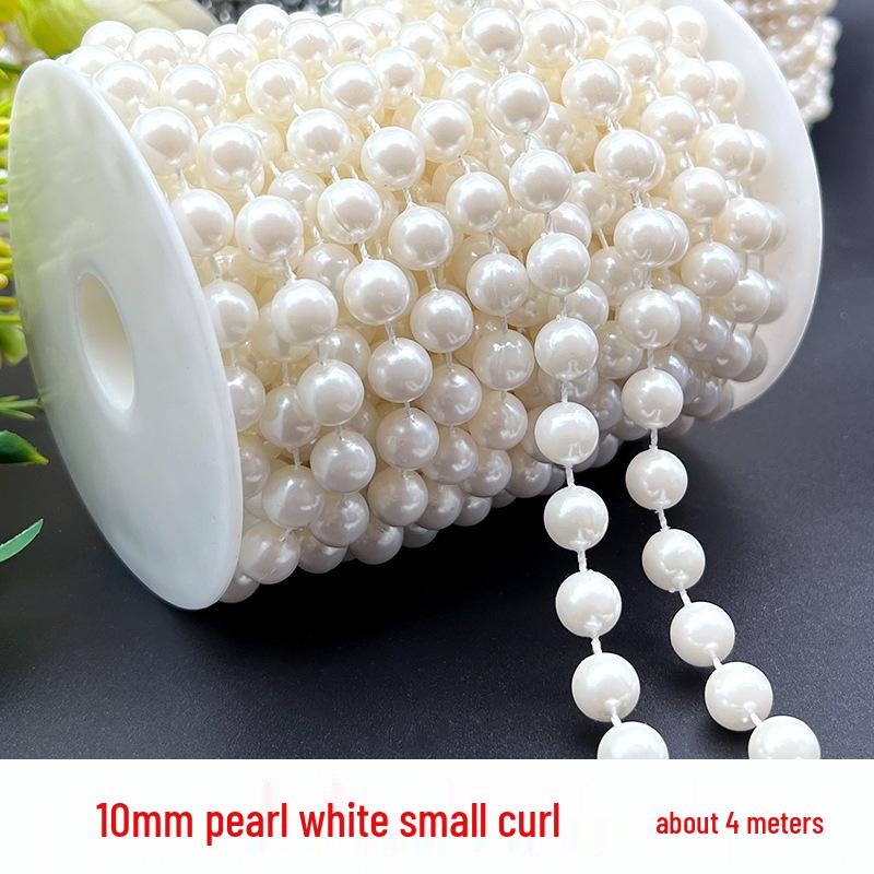 Adjustable 6-14mm Pearl Strand Chain for DIY Wedding Decor