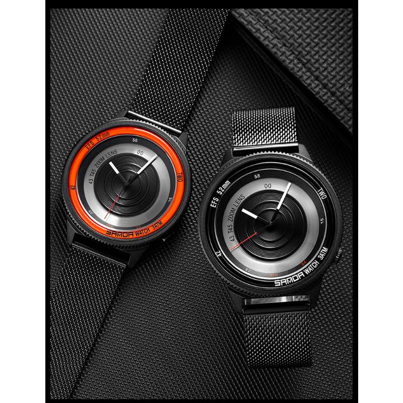 SANDA Ceas de bărbați Nou Photographer Time Series Fashion Trend Ceas de cuarț pentru bărbați Ceasuri cool