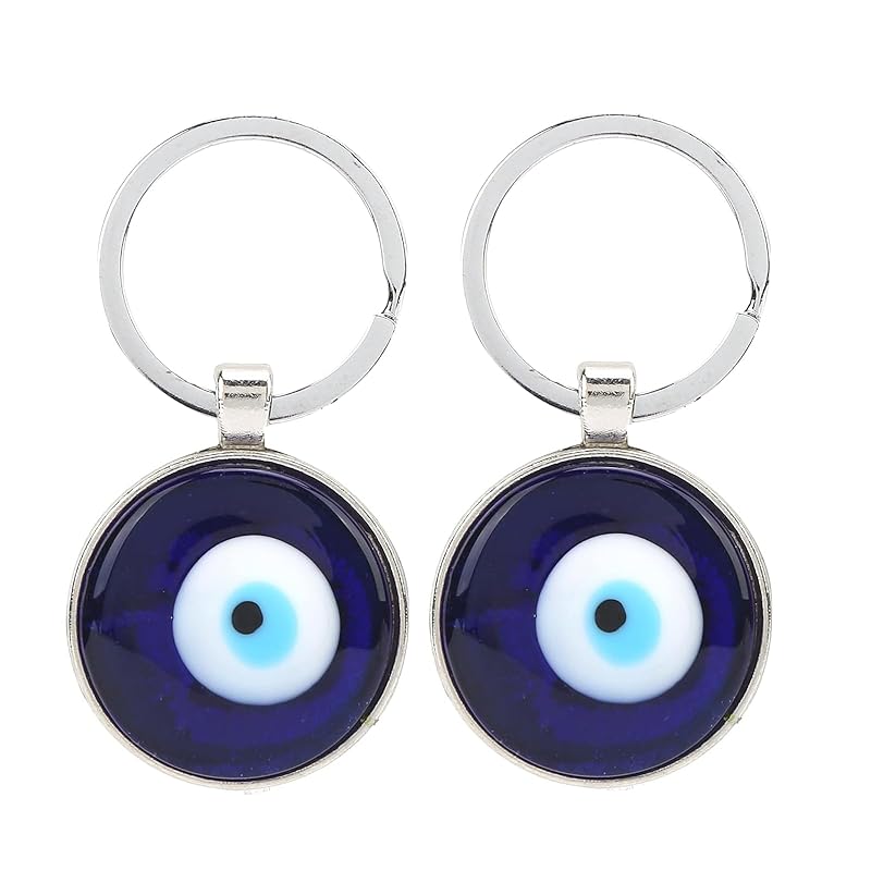 

[AirAkl] Nazar Bonjuu key ring Türkiye Greece evil eye blue eyeball 2 pack of lucky charms