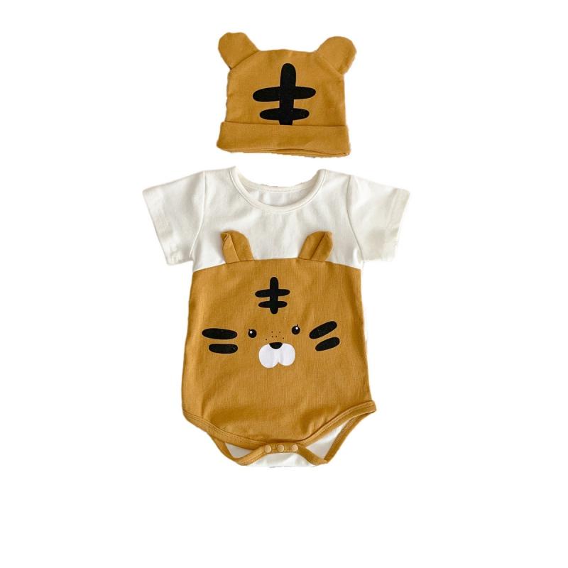 

Комбинезон в стиле тигра для малышей, милый комбинезон и шапка, костюм из 2 предметов 74