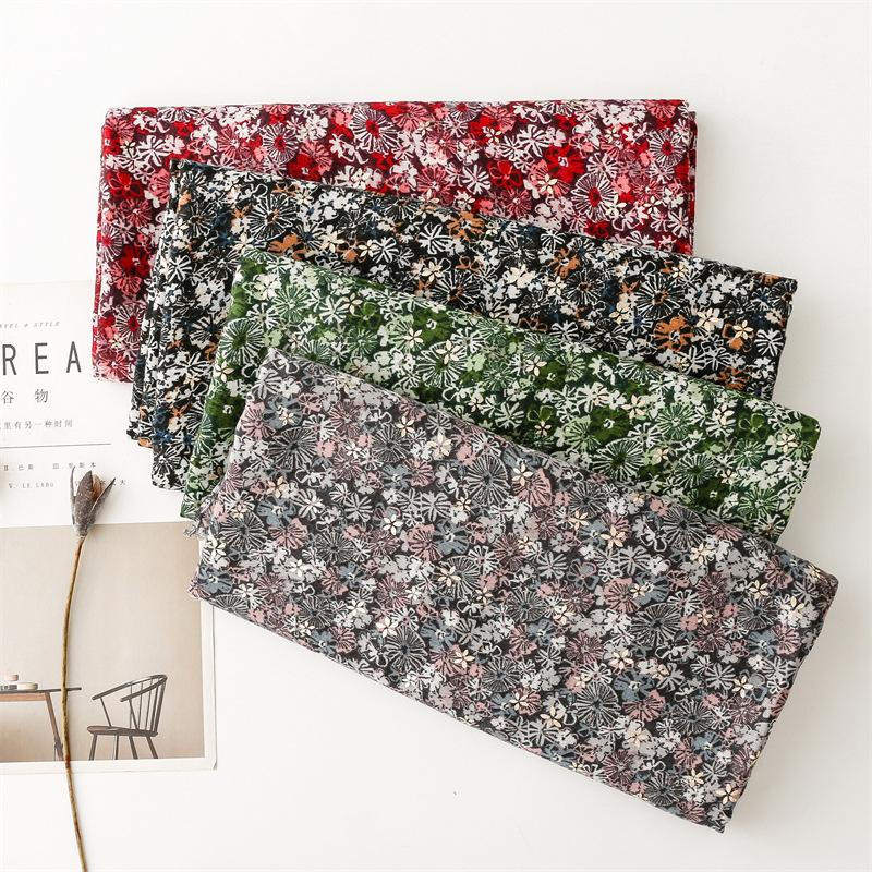 Winter Lurex Glitter Polka Floral Fringe Viscose Shawl Scarf Lady High Quality Print Soft Pashmina Stole Bufandas Muslim Hijab