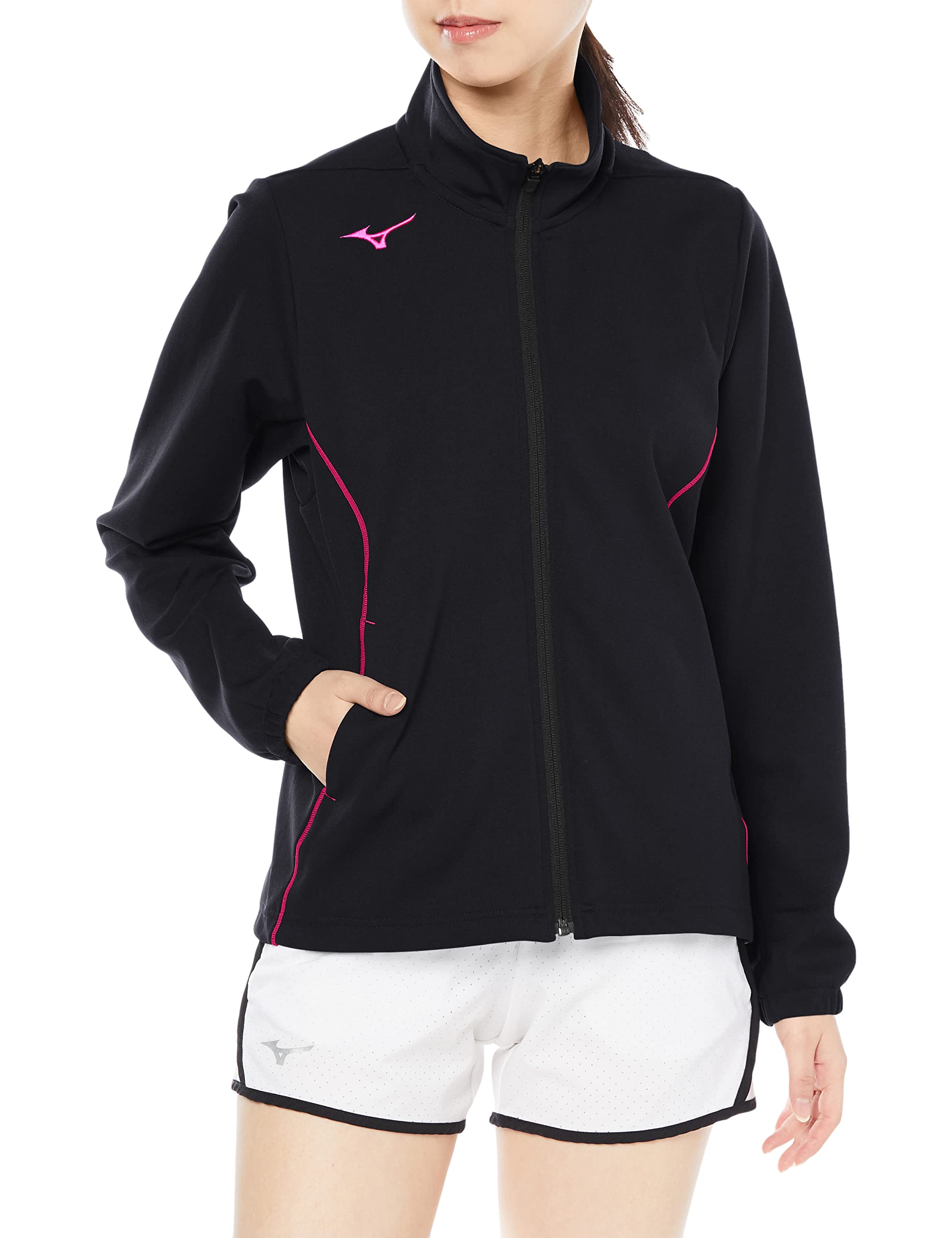 

Разминочная куртка Mizuno Training Deep размера L, влагоотводящая, быстросохнущая, 32MCA325, темно-синяя/ярко-розовая,