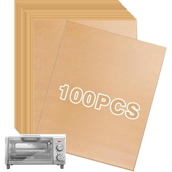 Air Fryer Paper Liners Disposable Compatible with BLACK+DECKER 4-Slice Crisp 'N Bake Air Fry Toaster Oven, 100PCS