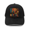 God Is Within Her Psalm 465 Trucker Hat Polyester Vintage Religious Baseball Cap Adjustable Casual Headwear