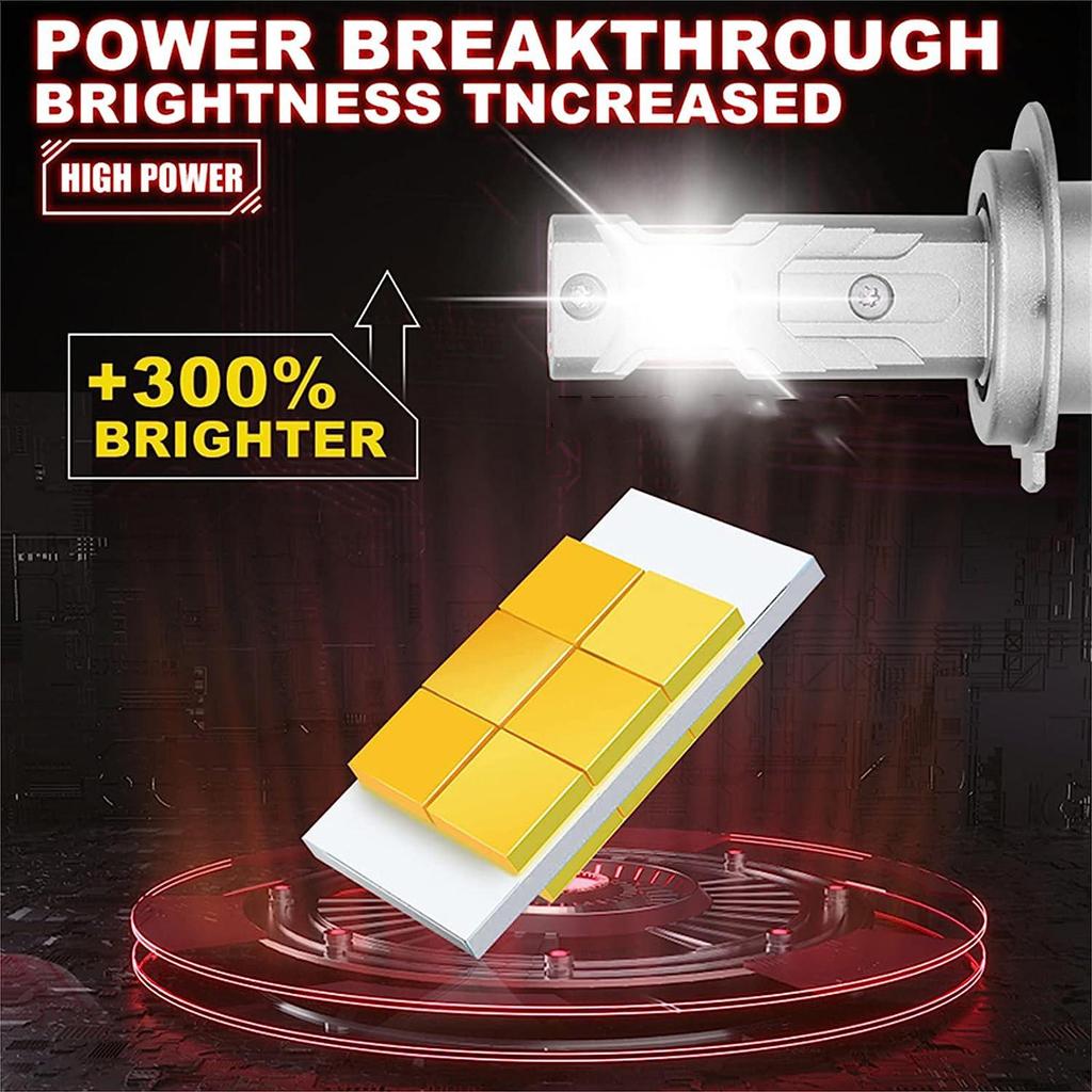 2PCS H7 LED Canbus Car Headlight Bulbs 160W H4 9005 9006 H11 9012 LED 6000K 3570 CSP Auto Lamp