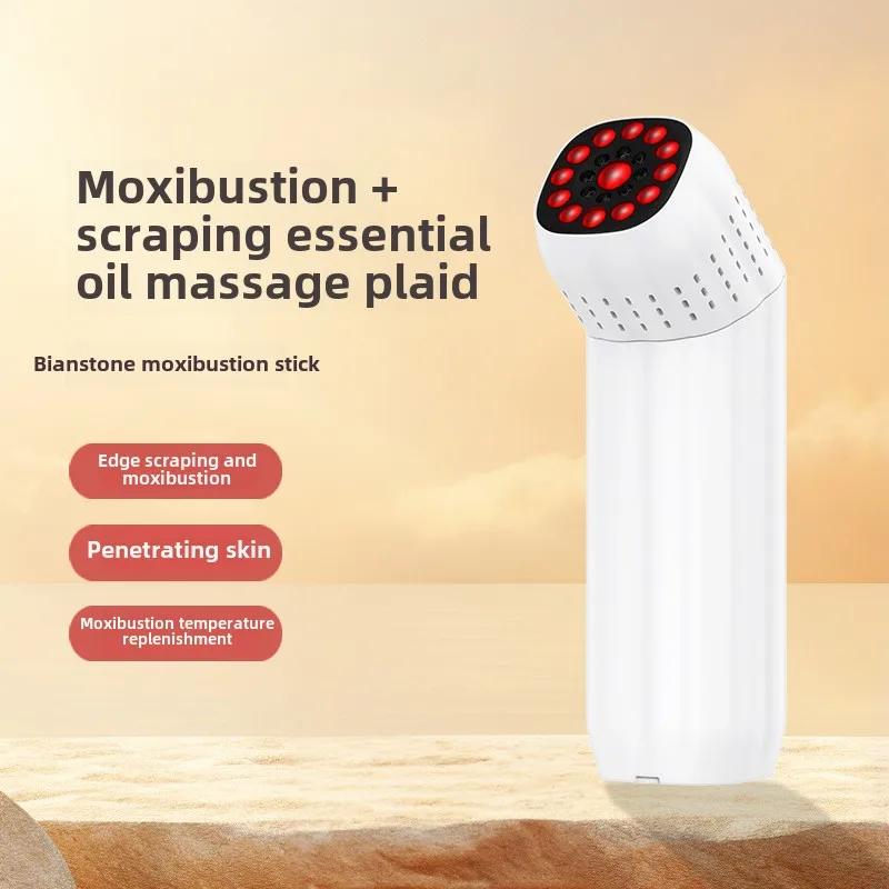 Multi Functional Household Portable Warm Moxibustion Equipment Handheld Scraping Massage Beauty Device Stone Moxibustion Sticks