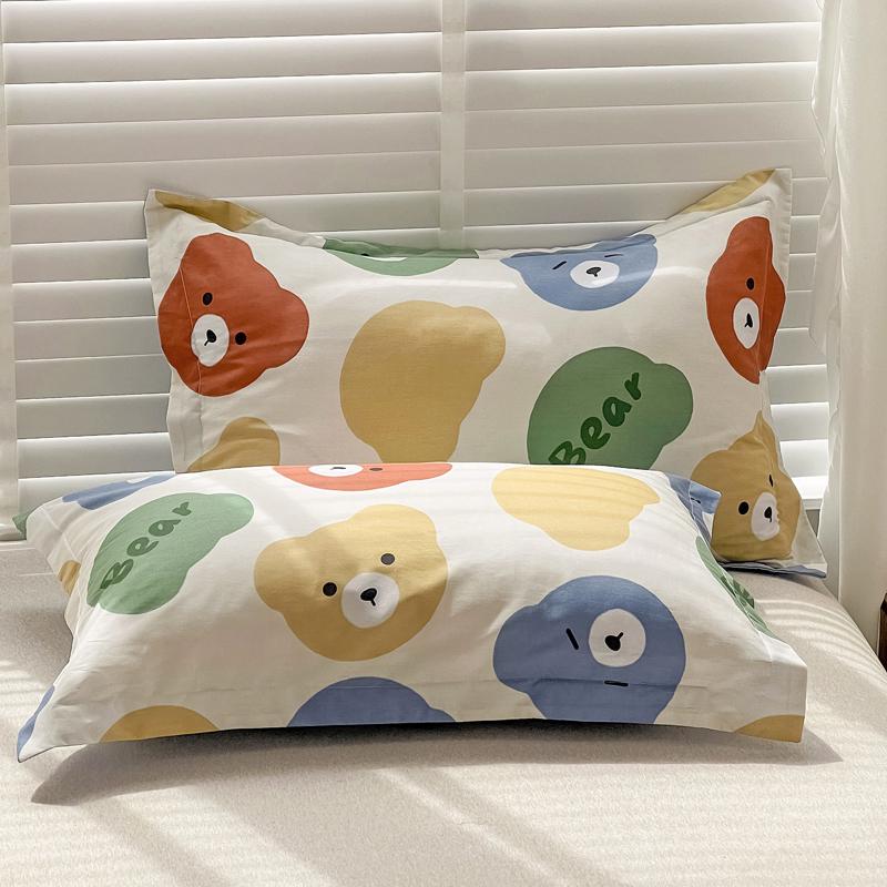 Set of Two Pure Cotton Pillowcases, 48x74cm - Pillow Core Covers [Pair Only]