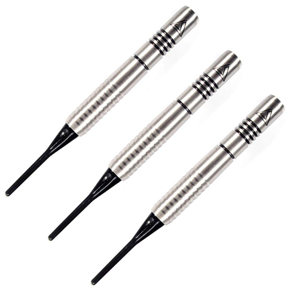CUESOUL Black Scorpion 85% Tungsten Soft Tip Dart Set with Barrels, 16.10g (CSTSTD009)