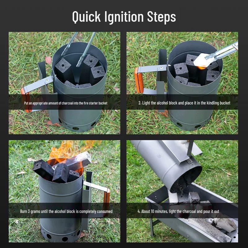 Quick Charcoal Starter Bucket