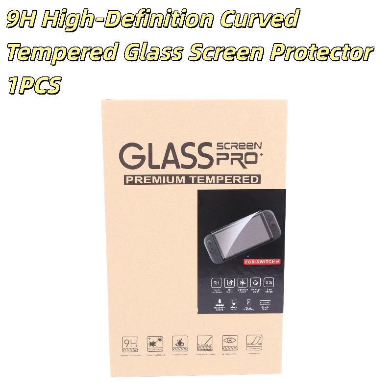 1/2/3Pcs 9H Hd Clear Anti-Scratch Screen Protector Premium Tempered Glass For Switch 2 Gaming Console Diy Accessories 1PCS H9