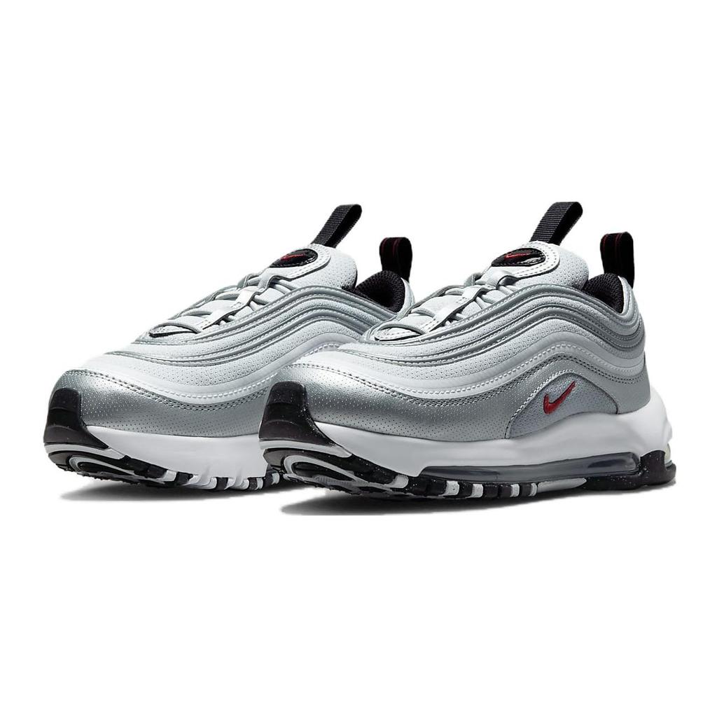 Nike Air Max 97 PS Silver Bullet 2023 Kids Sneakers Metallic-Silver Varsity-Red White FB2963-001
