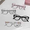 Photosensitive, Color-Changing, Anti-Blue Light Women's Myopia Glasses - Trendy, Slimming Look, Non-Prescription.