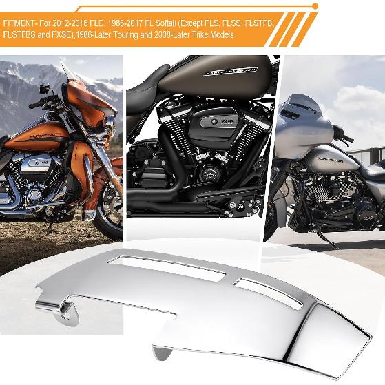 Chrome Driver Floorboard Heel Guard for Harley Touring 1986-2025 | Fits Electra glide/Road glide/Road king/Street glide 1986-2025, FLD '12-2016,