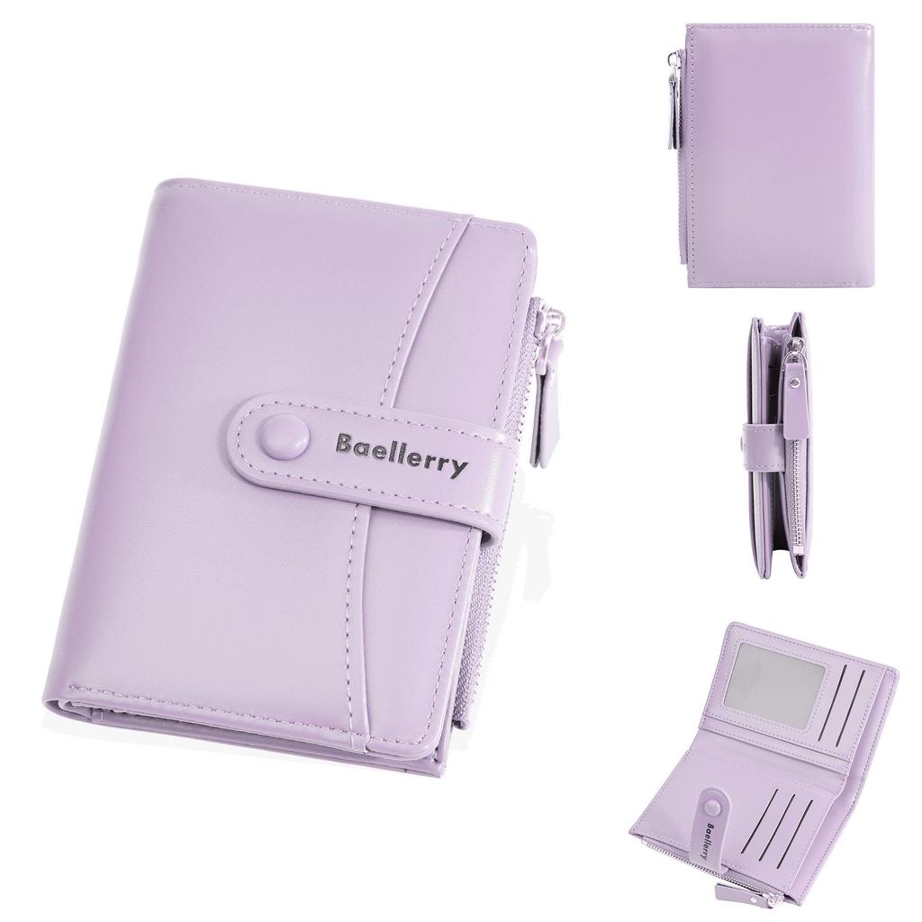 Women's Short Style Wallet: Large Capacity Multi-Card Holder & Coin Purse