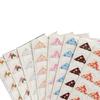 24 Pcs/Lot DIY Floral Print Corner Paper Stickers For Photo Albums Handwork Frame Decoration Scrapbooking Wholesale 8 Colors